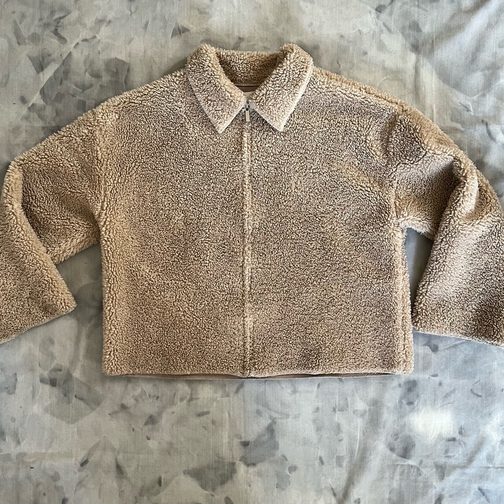 Oak + Fort Shearling Teddy Jacket - image 1